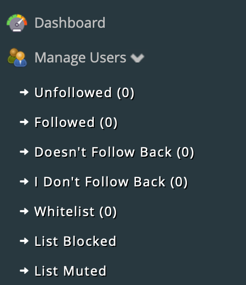 Manage users in the UnfollowSpy dashboard