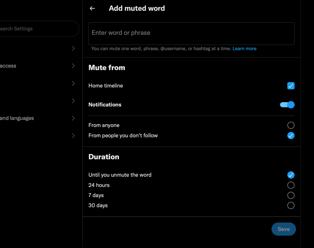 How to Mute Words on Twitter
